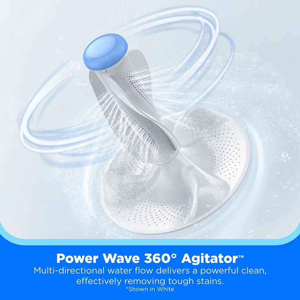 4.4 cu. ft. Smart Top Load Washer with Power Wave 360° Agitator™ (Metallic Grey) MLTW44A4BMG