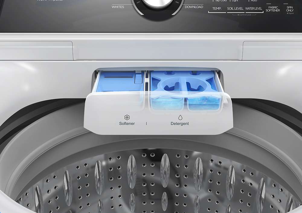 4.4 CF Top Load Washer, Agitator,Stainless Tub MLTW44A4BWW
