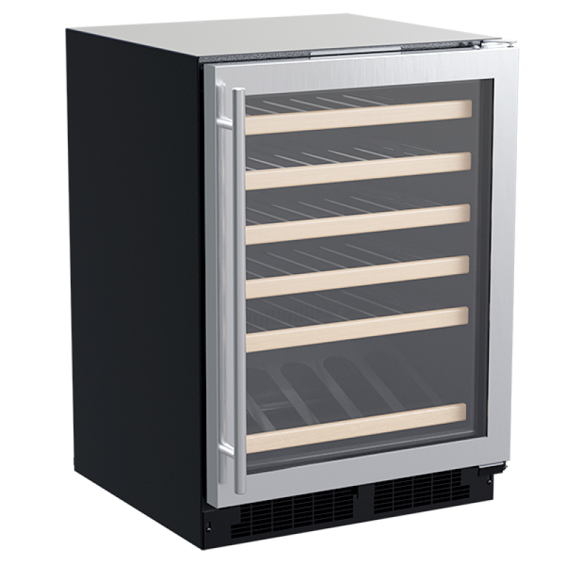 24-In Built-In High-Efficiency Single Zone Wine Refrigerator With Display Rack MLWC324SS01A