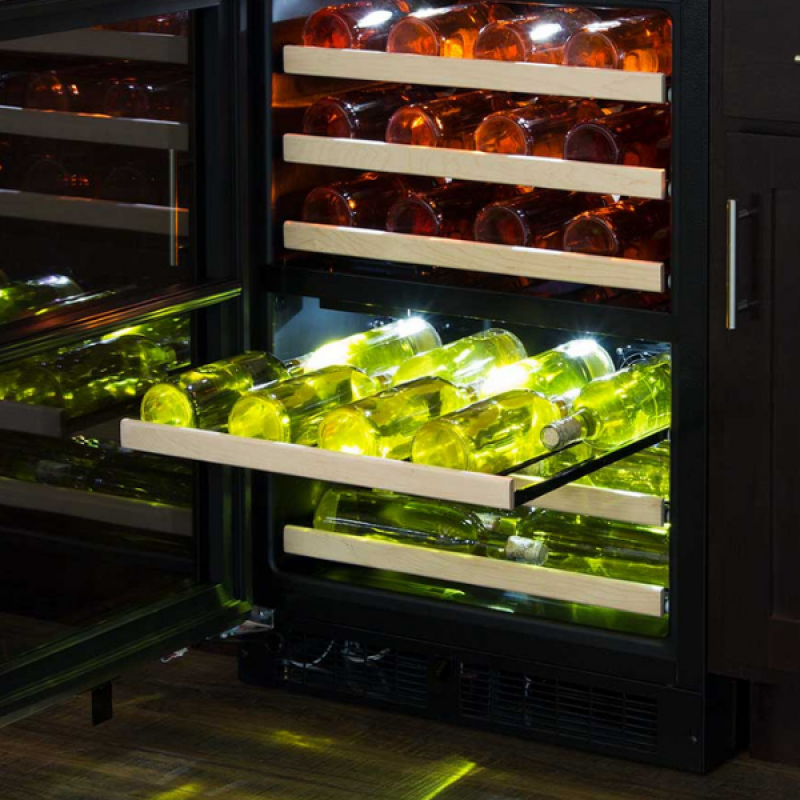 24-In Built-In High-Efficiency Dual Zone Wine Refrigerator MLWD224SG01A