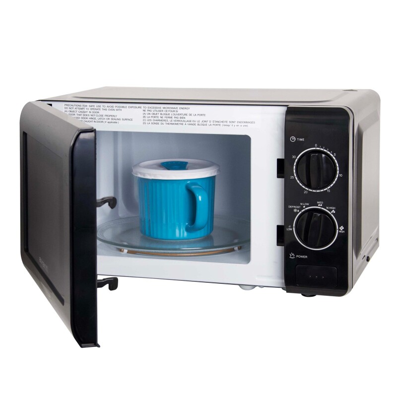 Avanti Microwave Oven with Mechanical Dials, 0.7 cu. ft. MM07V1B, product image 4 of 7