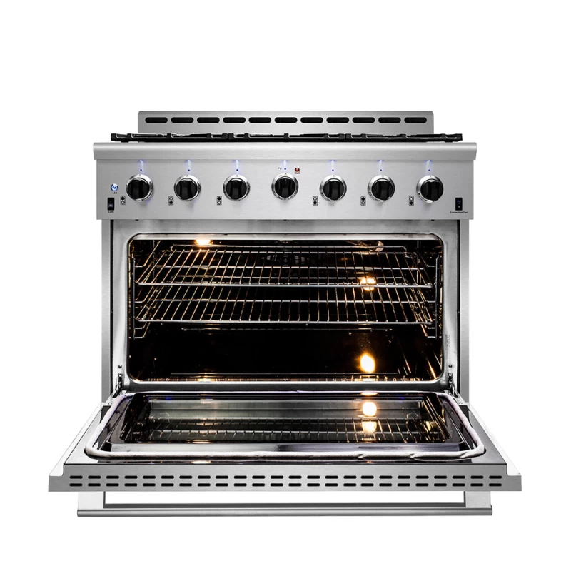 MM Series Dual Fuel Range- 6 German Sealed Burner with Convection Oven, 48 inch MMD4811