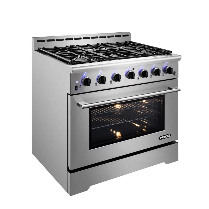 MM Series Dual Fuel Range- 6 German Sealed Burner with Convection Oven, 48 inch MMD4811