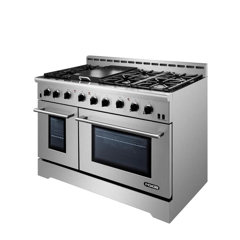MM Series Dual Fuel Range- 6 German Sealed Burner with Convection Oven, 48 inch MMD4811