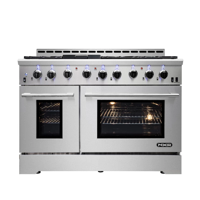 MM Series Dual Fuel Range- 6 German Sealed Burner with Convection Oven, 48 inch MMD4811