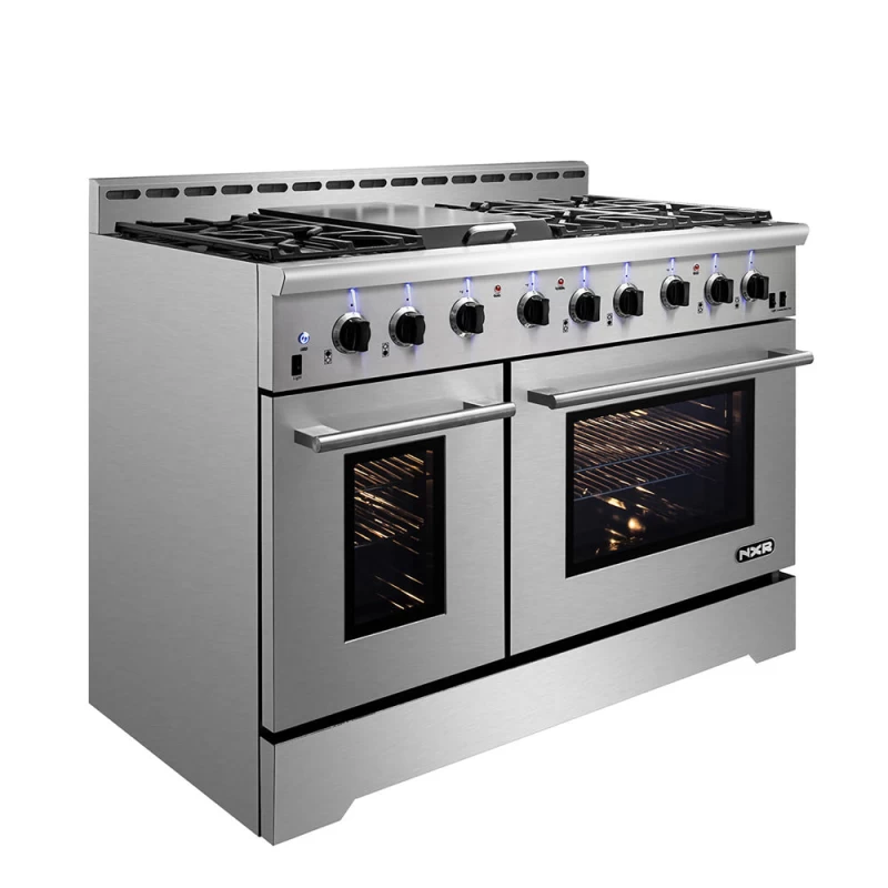 MM Series Dual Fuel Range- 6 German Sealed Burner with Convection Oven, 48 inch MMD4811