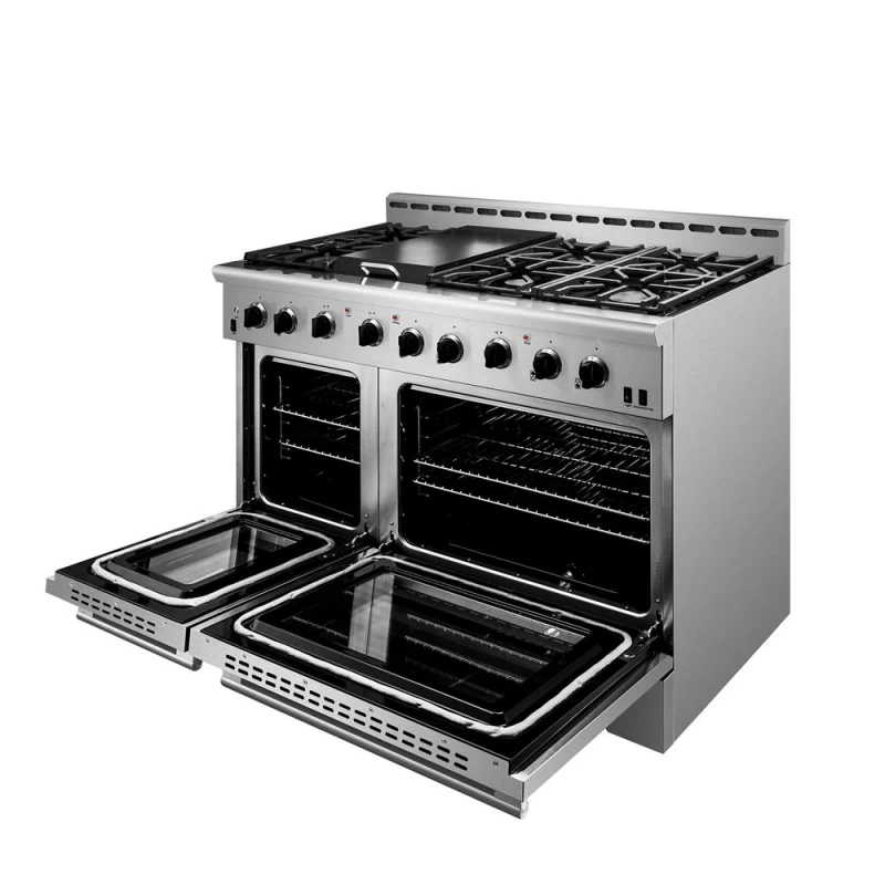 MM Series Dual Fuel Range- 6 German Sealed Burner with Convection Oven, 48 inch MMD4811