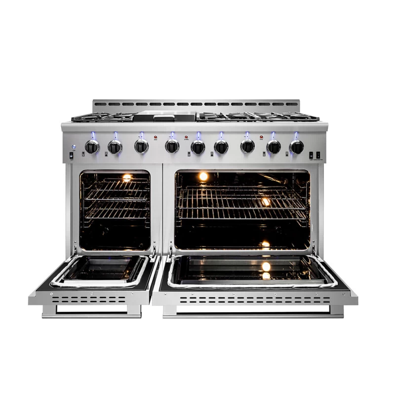 MM Series Dual Fuel Range- 6 German Sealed Burner with Convection Oven, 48 inch MMD4811