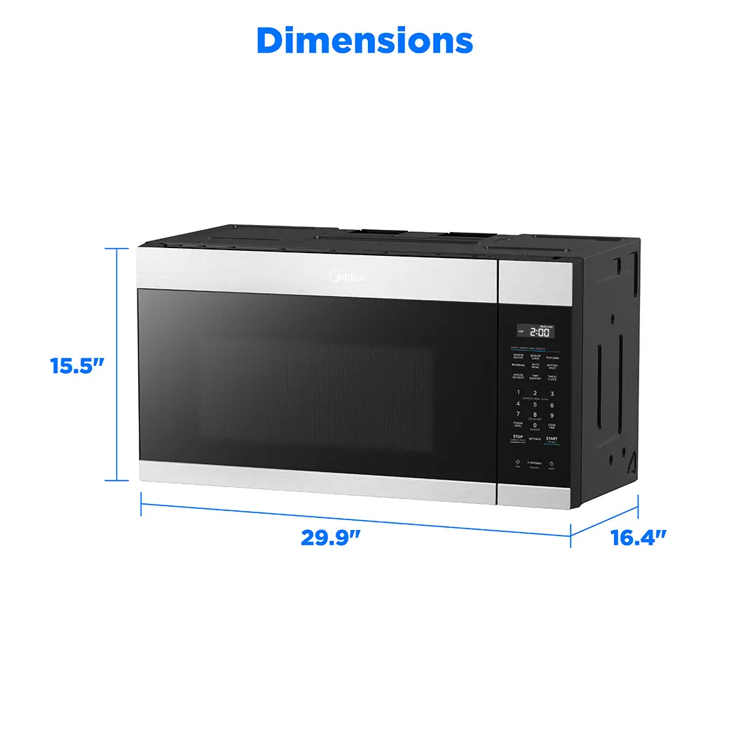 1.9 cu. ft. Over-the-Range Microwave with QuietClose™ Door and EasyInstall™ MMO19S4AST