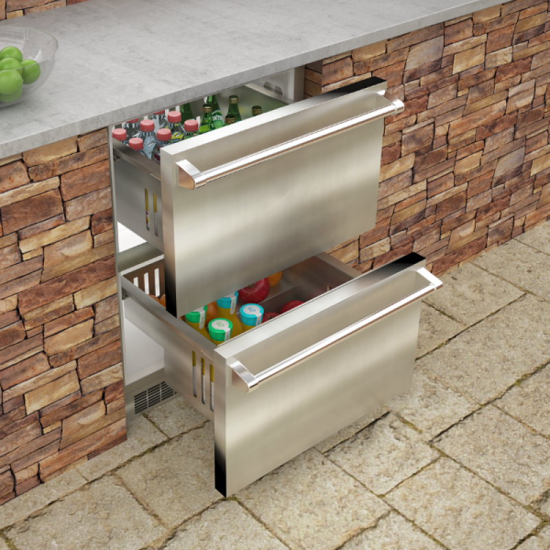 24-In Outdoor Built-In Refrigerated Drawers MODR224SS71A
