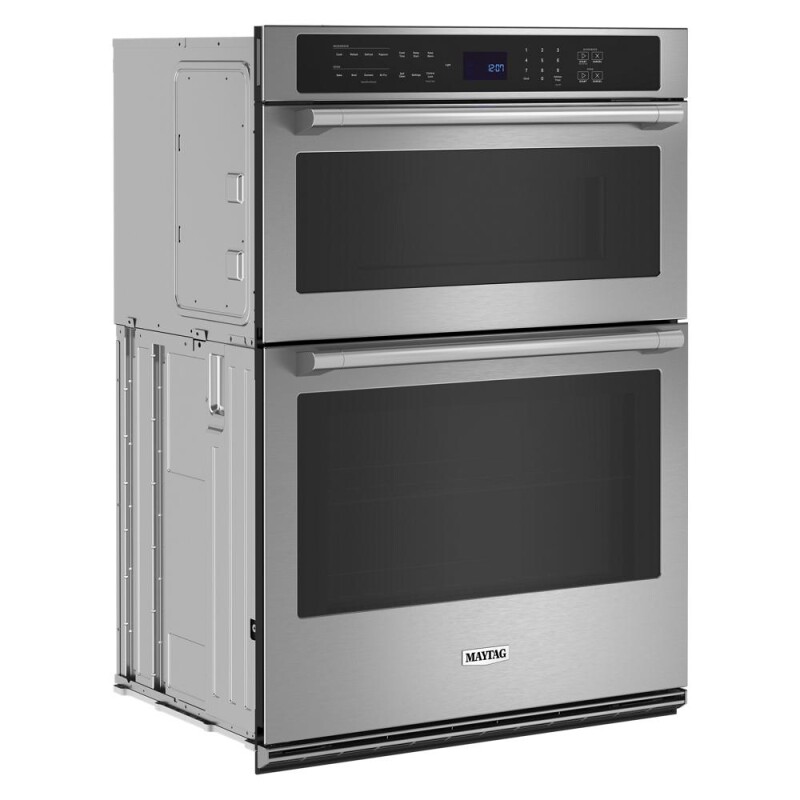 Maytag 30-inch Wall Oven Microwave Combo with Air Fry and Basket - 6.4 cu. ft. Fingerprint Resistant Stainless Steel MOEC6030LZ Picture 1