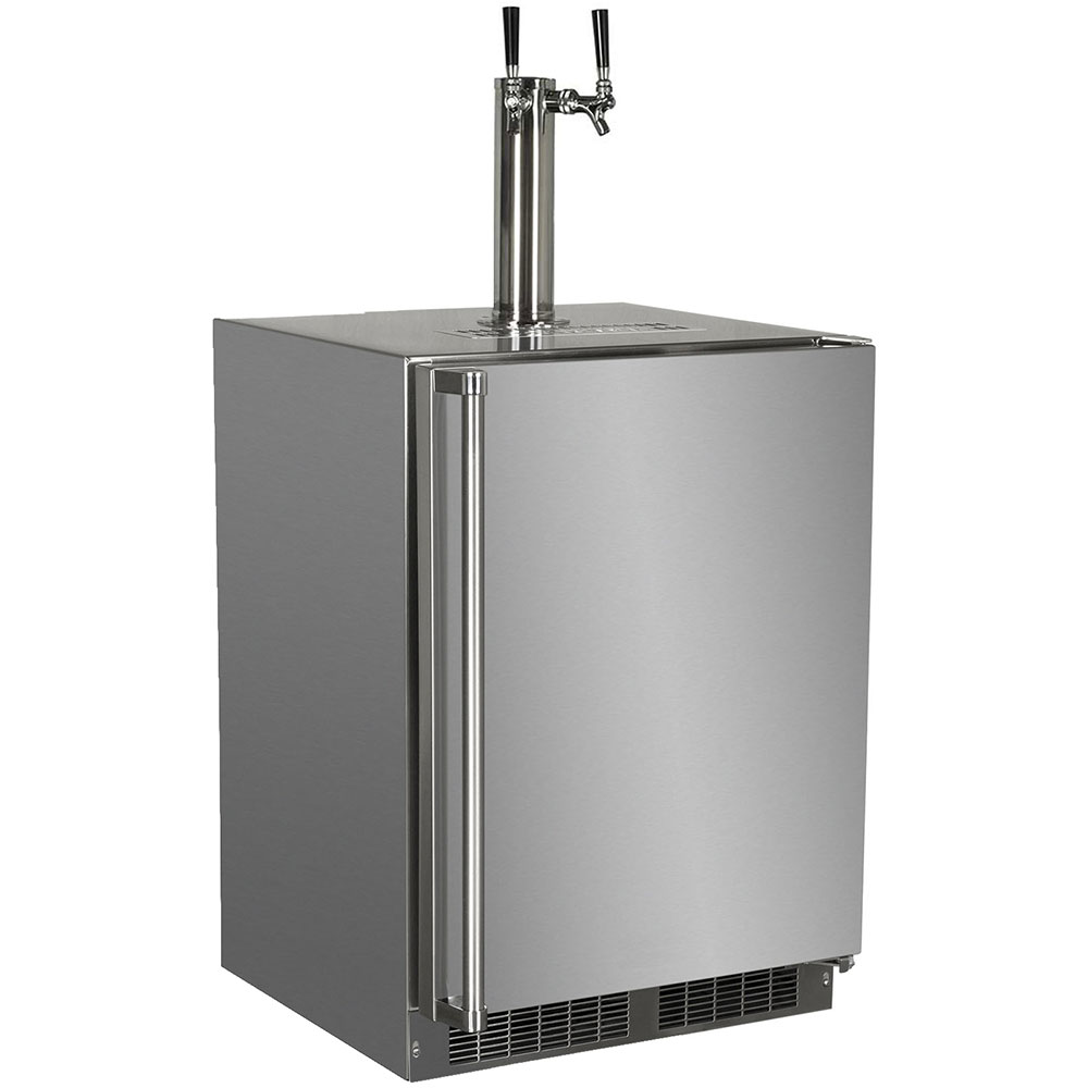 24-in Outdoor Built-in Dispenser with Twin Wine & Beverage Tap - TWIN WINE MOKR124SSD1A