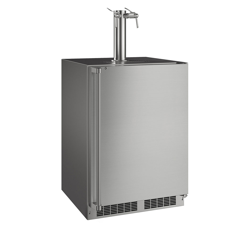 24-in Outdoor Built-in Dispenser with Twin Wine & Beverage Tap - TWIN WINE MOKR124SSD1A