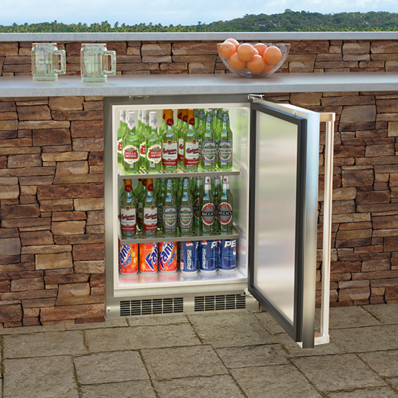 24-In Outdoor Built-In High-Capacity Refrigerator view 3