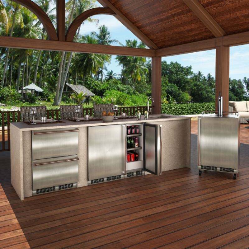 24-In Outdoor Built-In High-Capacity Refrigerator view 5