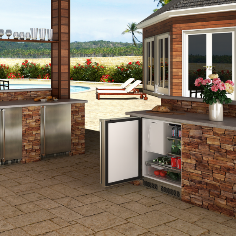 24-In Outdoor Built-In Refrigerator Freezer view 3