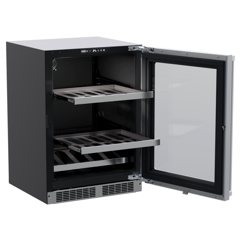 24-In Professional Built-In Beverage Center With Reversible Hinge view 2