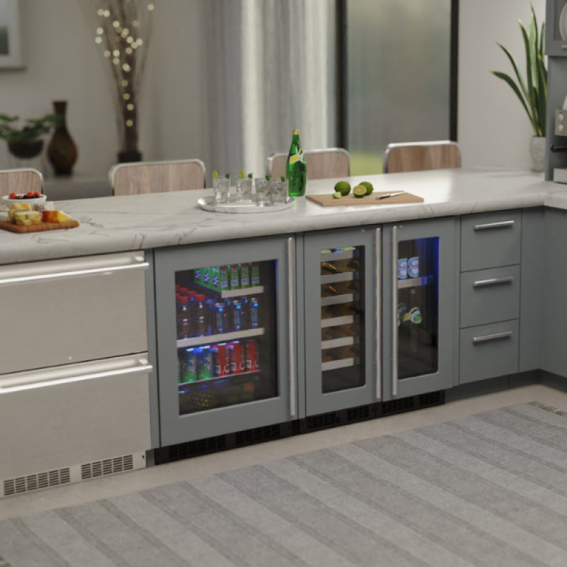 24-In Professional Built-In Refrigerator With 3-In-1 Convertible Shelf, Maxstore Bin And Reversible Hinge MPRE424IG31A