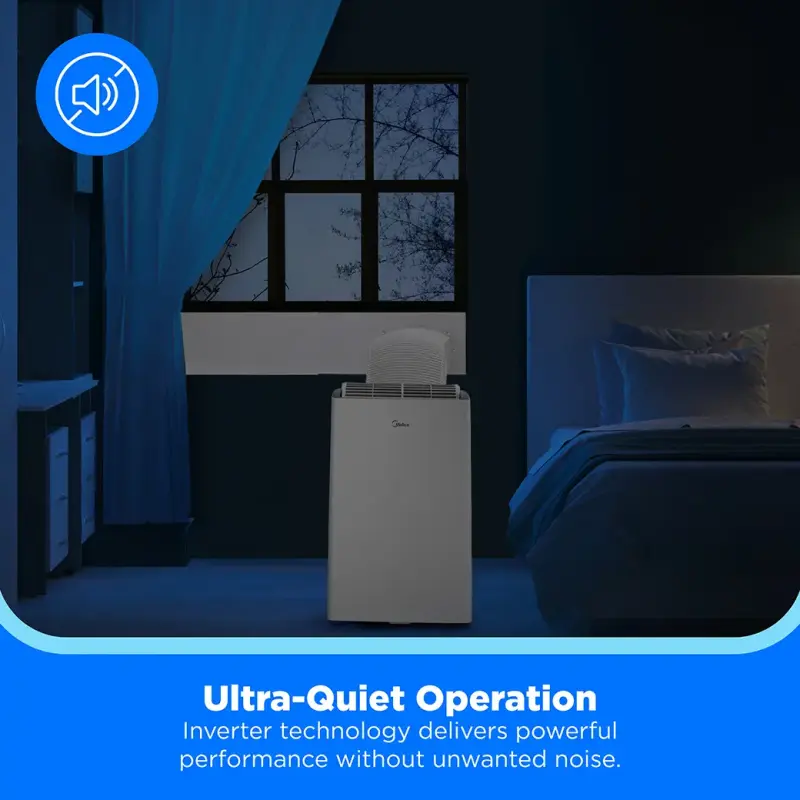 12,000 BTU DOE DUO Smart Inverter Portable Air Conditioner with Heat Pump, for spaces up to 550 sq. ft. MPT1412HVRU