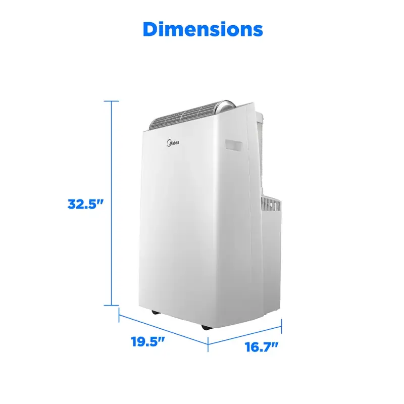 12,000 BTU DOE DUO Smart Inverter Portable Air Conditioner with Heat Pump, for spaces up to 550 sq. ft. MPT1412HVRU
