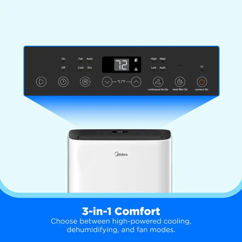10,000 BTU DOE Smart Portable Air Conditioner, for spaces up to 450 sq. ft. MPX1011CWRU