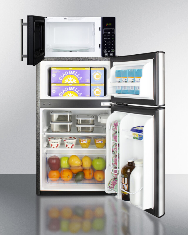 Microwave/Refrigerator-Freezer Combination with Allocator view 3