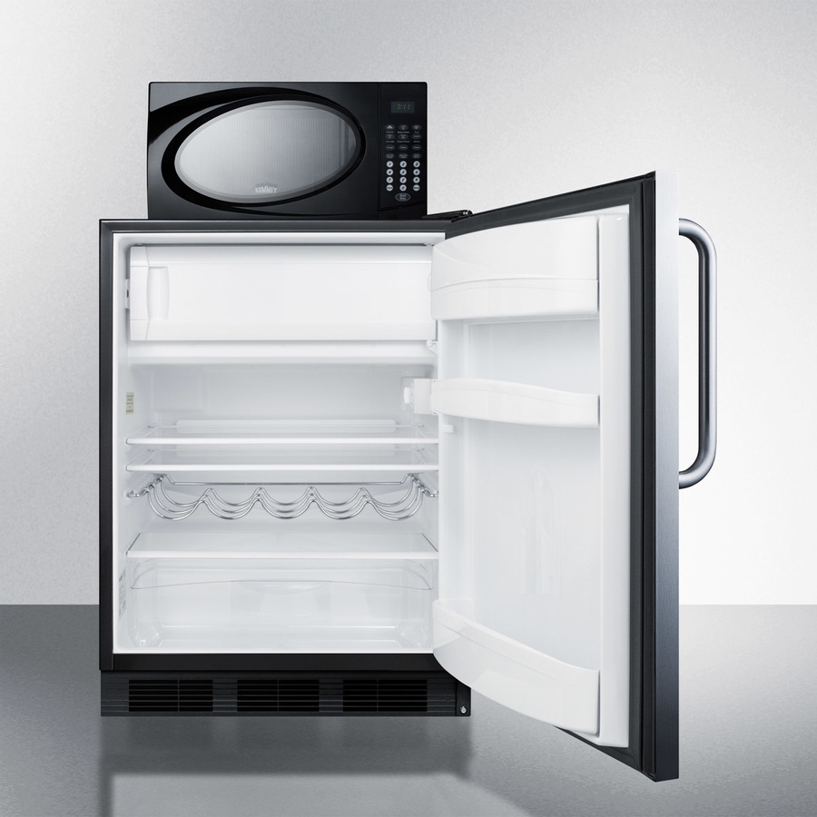 Microwave/Refrigerator-Freezer Combination MRF663BSSTB