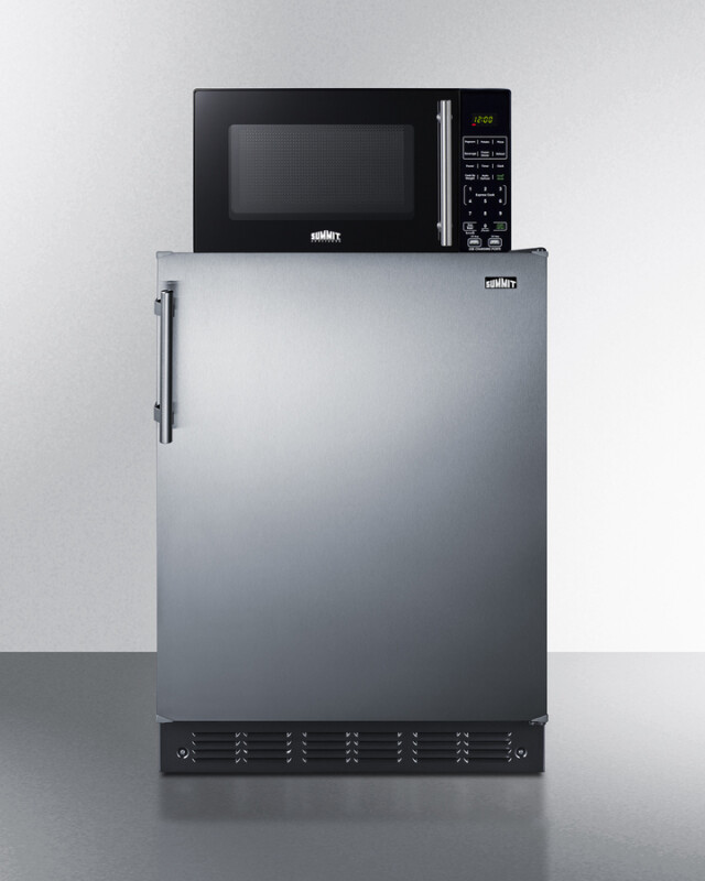 Microwave/Refrigerator-Freezer Combination with Allocator MRF66BK2SSA