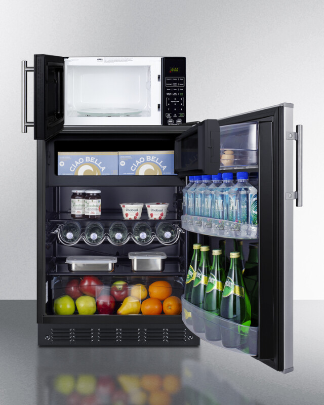 Microwave/Refrigerator-Freezer Combination with Allocator MRF66BK2SSA