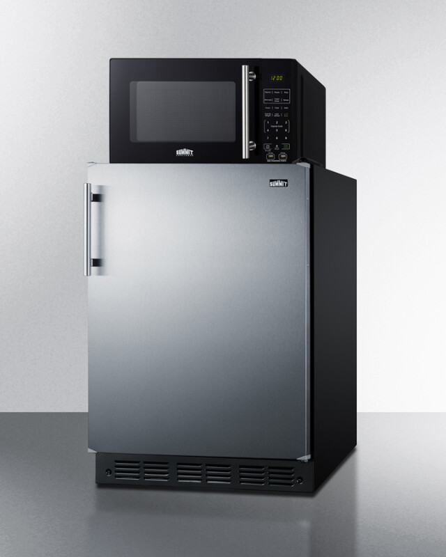 Microwave/Refrigerator-Freezer Combination with Allocator MRF66BK2SSA