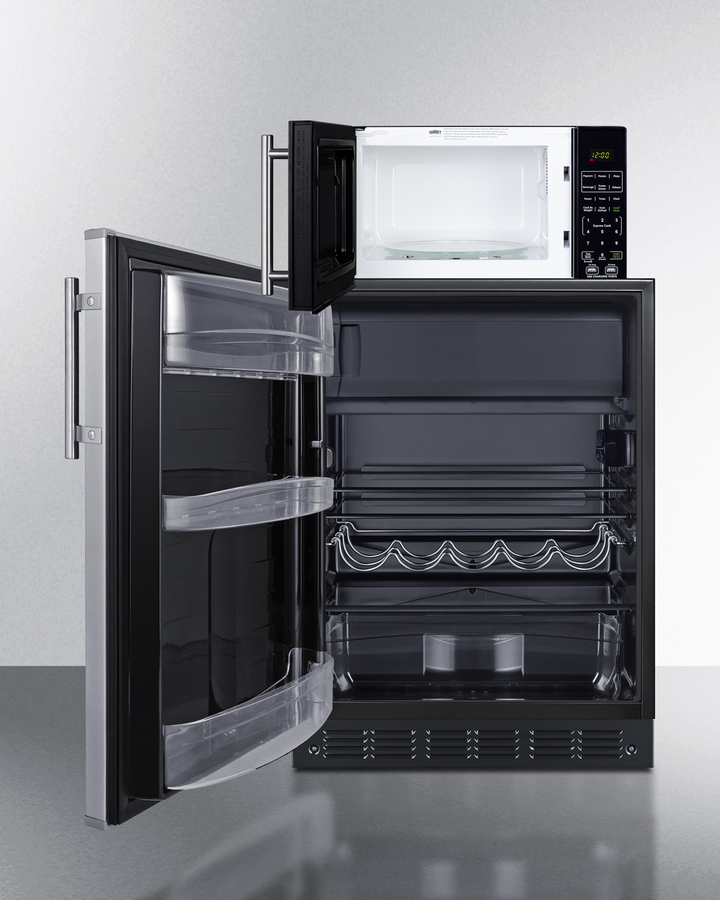 Refrigerator-Freezer & Microwave Combo MRF66BK2SSALHD