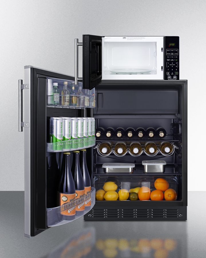 Refrigerator-Freezer & Microwave Combo MRF66BK2SSALHD