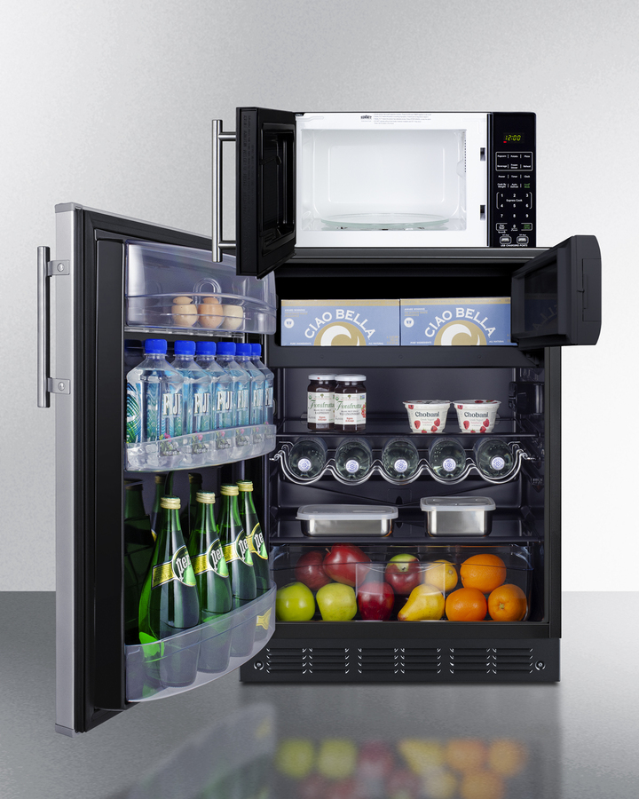 Refrigerator-Freezer & Microwave Combo MRF66BK2SSALHD