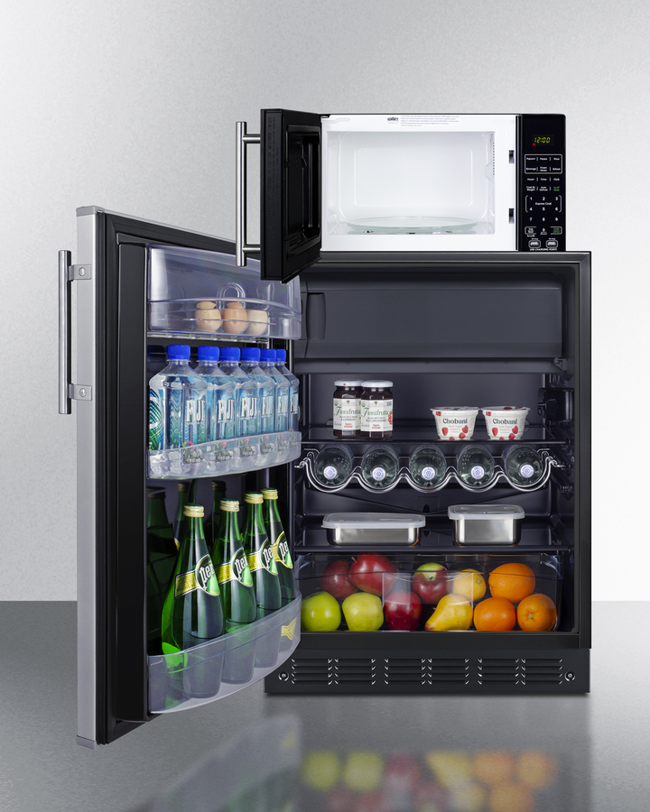 Refrigerator-Freezer & Microwave Combo MRF66BK2SSALHD