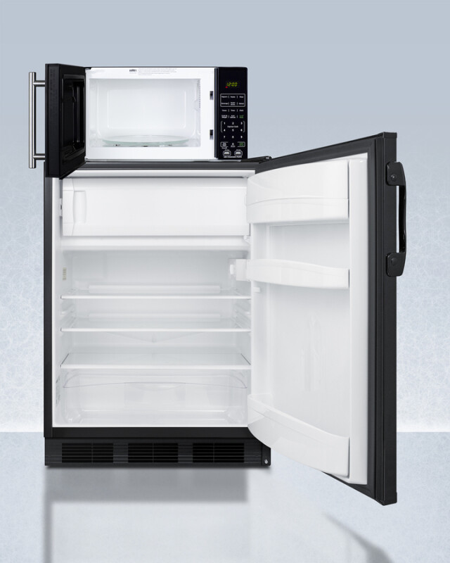 Microwave/Refrigerator-Freezer Combination with Allocator MRF66BKA
