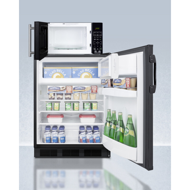 Microwave/Refrigerator-Freezer Combination with Allocator MRF66BKA
