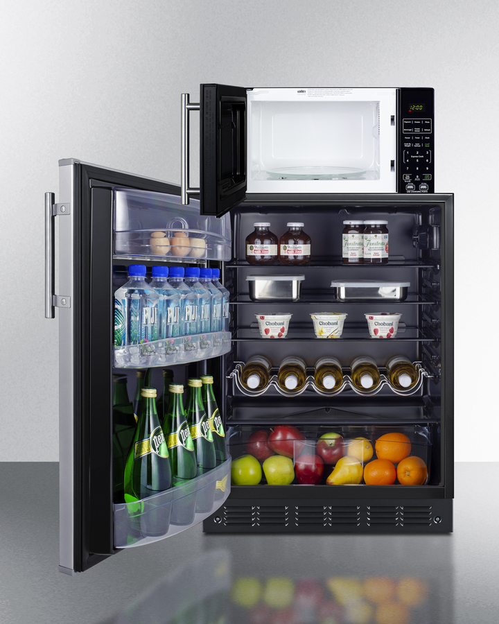 Refrigerator-Freezer & Microwave Combo MRF6BK2SSALHD