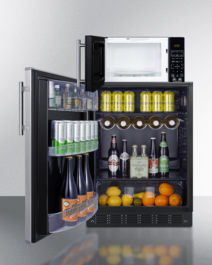 Refrigerator-Freezer & Microwave Combo MRF6BK2SSALHD