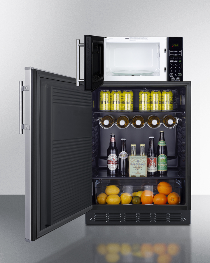 Refrigerator-Freezer & Microwave Combo MRF708BLSSALHD