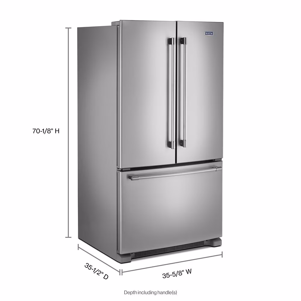 33-Inch Wide French Door Refrigerator with Water Dispenser - 22 Cu. Ft view 4