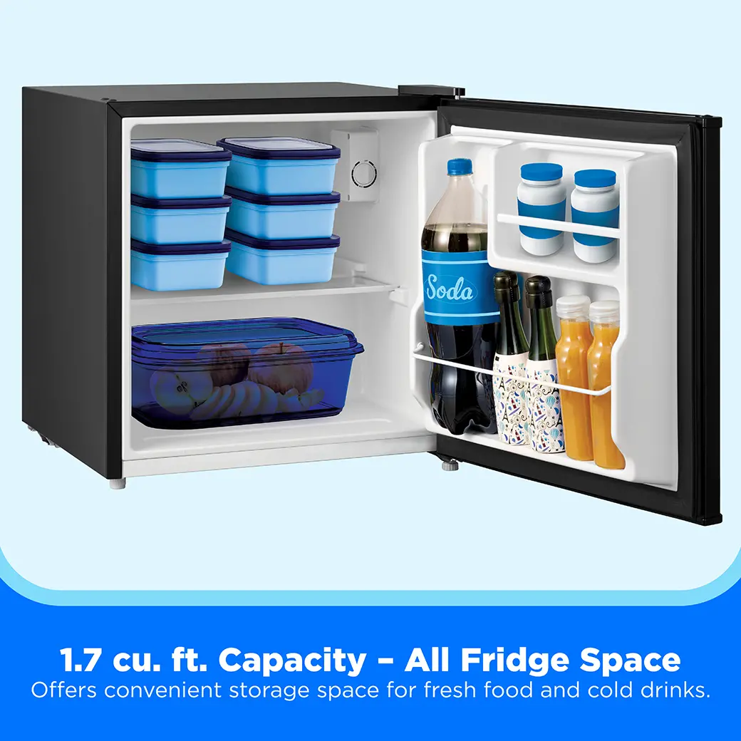 1.7 cu. ft. Single Door Compact Refrigerator (Black) MRM17S5BBB