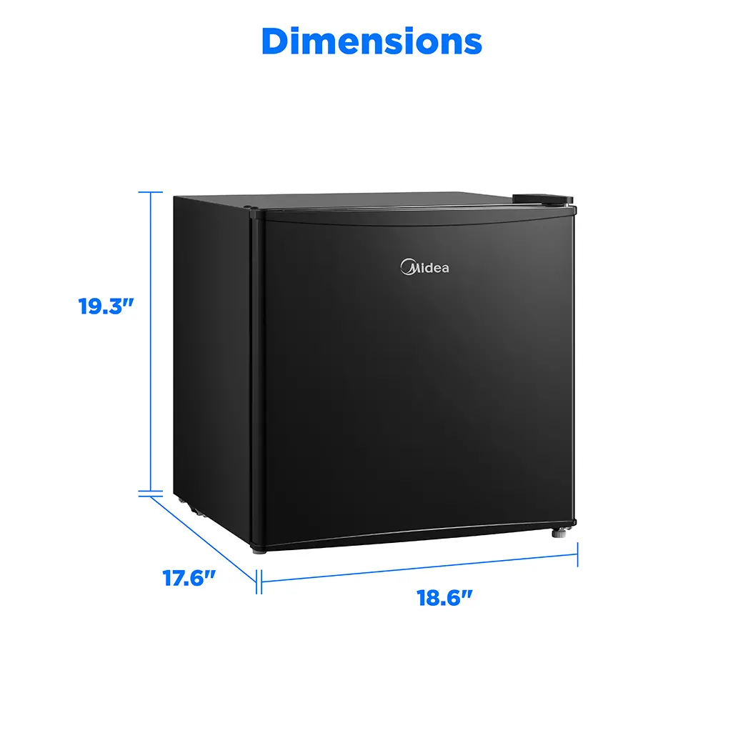 1.7 cu. ft. Single Door Compact Refrigerator (Black) MRM17S5BBB