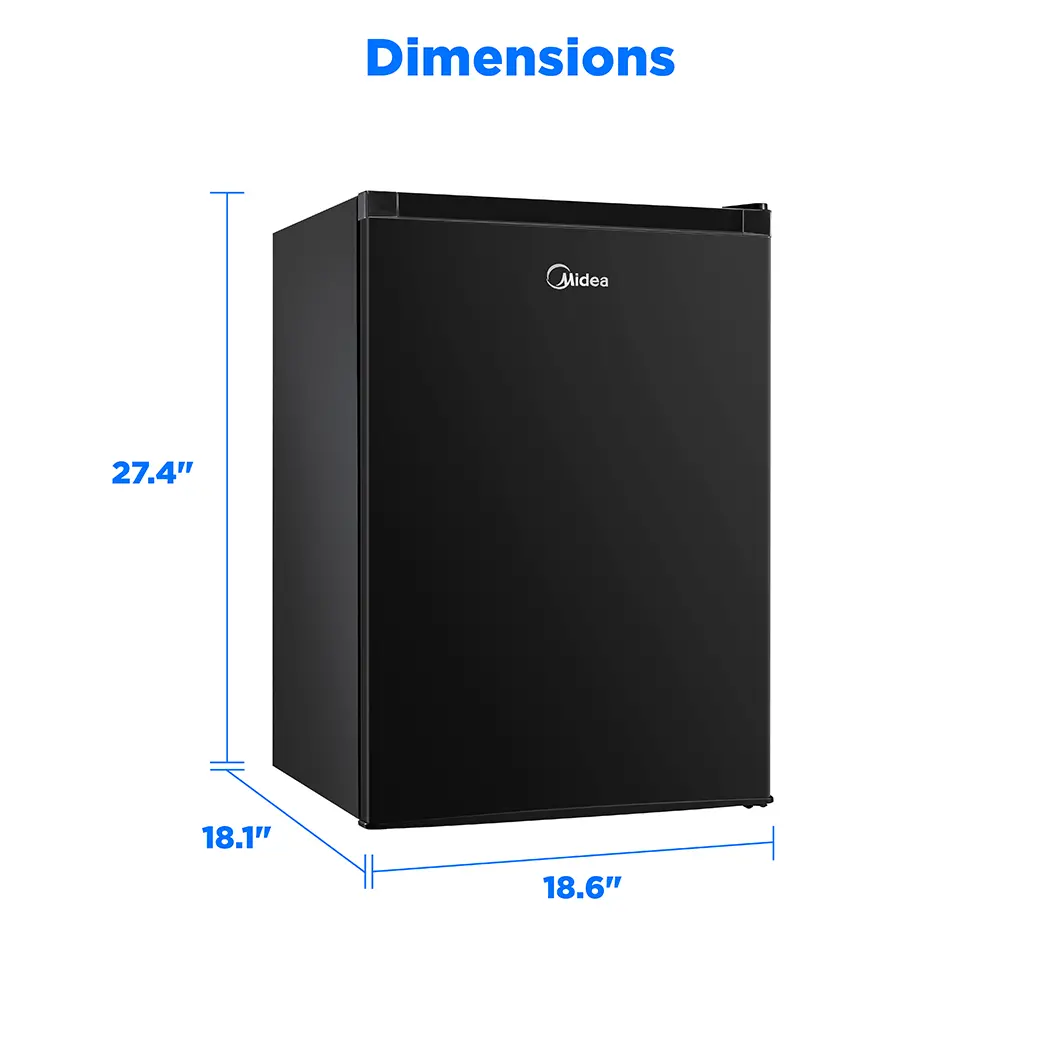 2.7 cu. ft. Single Door Compact Refrigerator (Black) MRM27S5BBB