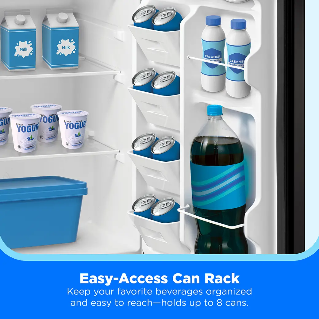 3.3 cu. ft. Single Door Compact Refrigerator (Black) MRM33S5BBB