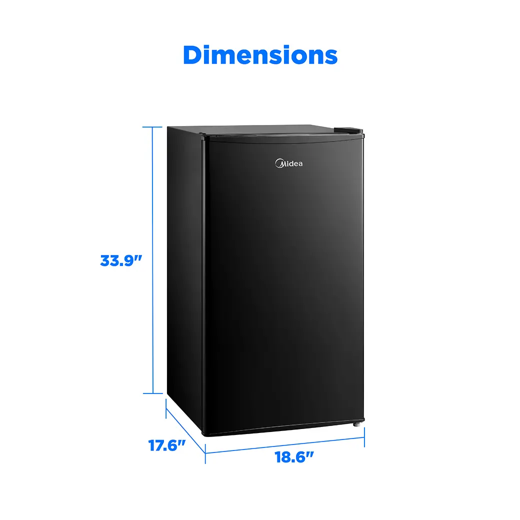 3.3 cu. ft. Single Door Compact Refrigerator (Black) MRM33S5BBB