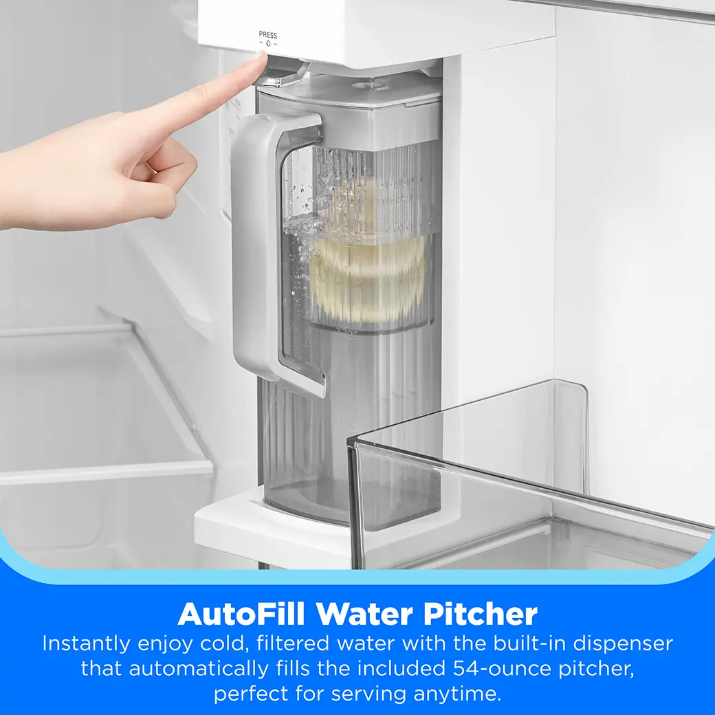 24.5 cu. ft. Counter-Depth Side-by-Side Refrigerator with AutoFill Water Pitcher MRS25I7BST