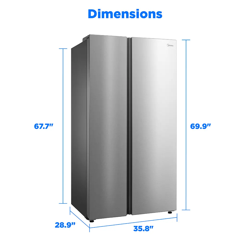 24.5 cu. ft. Counter-Depth Side-by-Side Refrigerator with AutoFill Water Pitcher MRS25I7BST