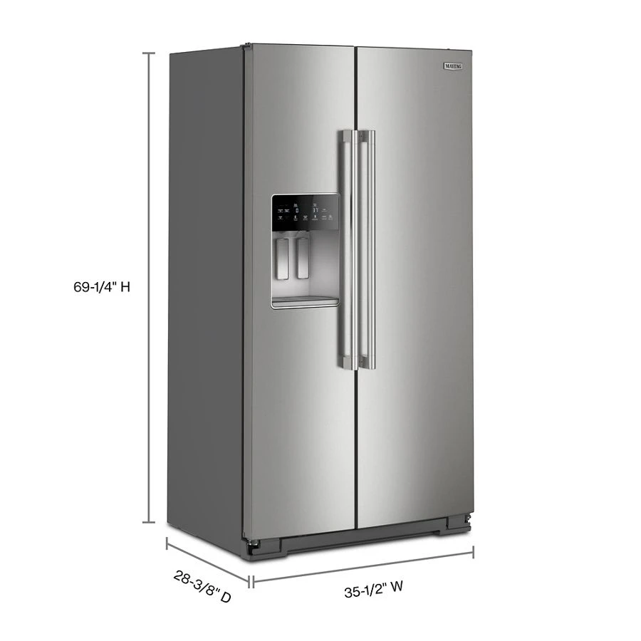 36-inch Wide Counter-depth Side-by-side Refrigerator With Arctic Blue Interior - 20.8 Cu. Ft. view 11