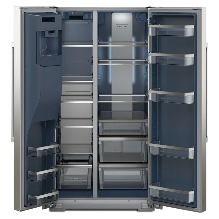 36-inch Wide Full-depth Side-by-side Refrigerator With Arctic Blue Interior - 28.7 Cu. Ft. view 8