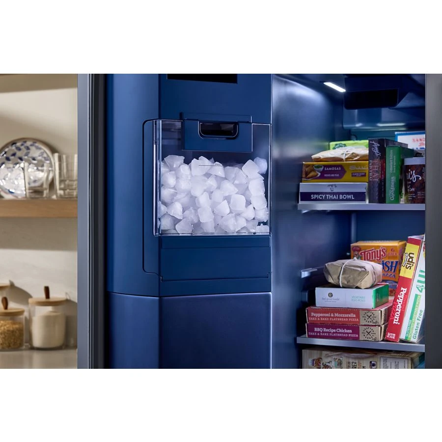 36-inch Wide Full-depth Side-by-side Refrigerator With Arctic Blue Interior - 28.7 Cu. Ft. view 9
